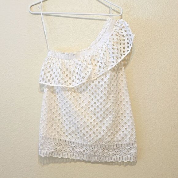 Tory Burch Zoe eylet top size 2 - Picture 1 of 9